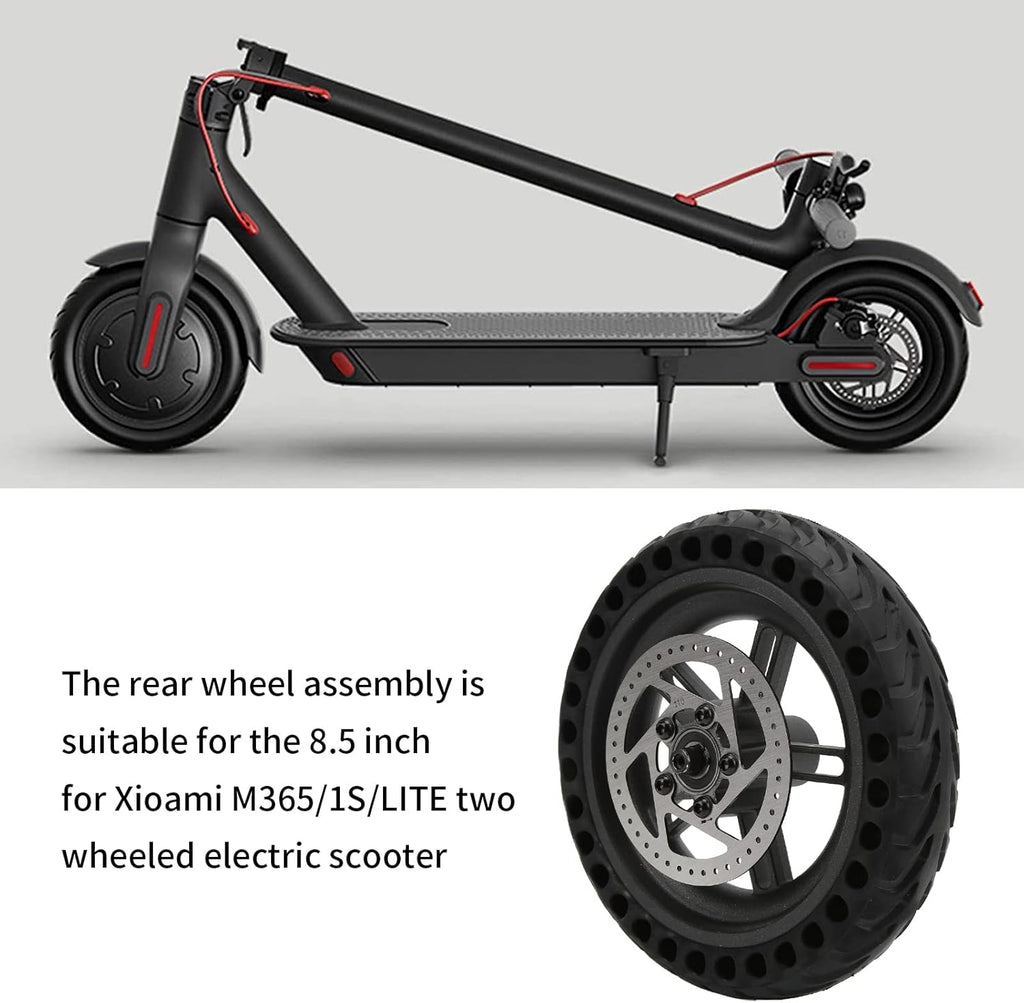 8.5 inch Electric Scooter Rear Tire Set with Wheel Hub Disc Brake, Pack of 2 E325