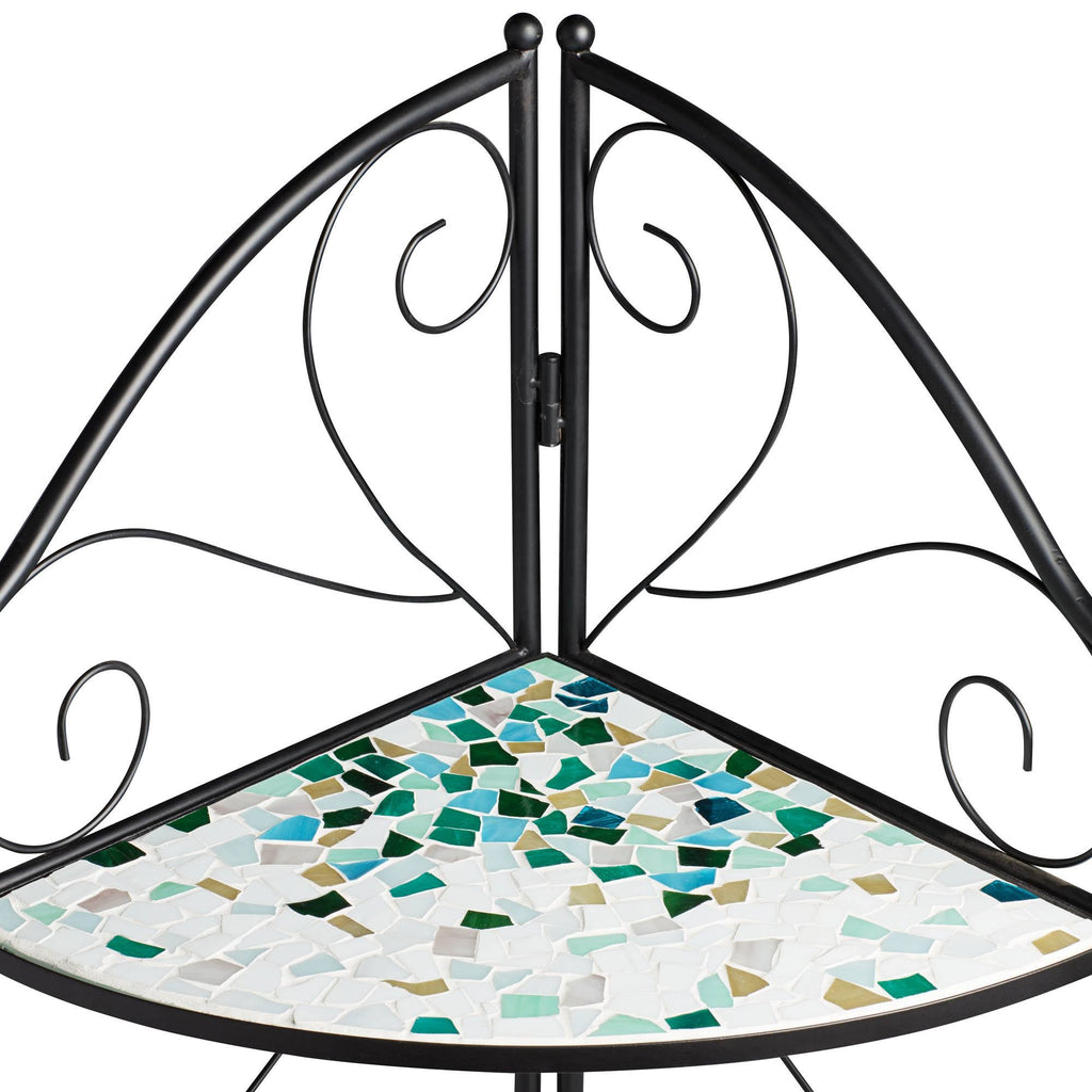 Black Iron Three Shelf Plant Stand W93753