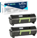 Compatible Toner Cartridge Replacement for Lexmark 60F1000 (2-Pack Black) R82616