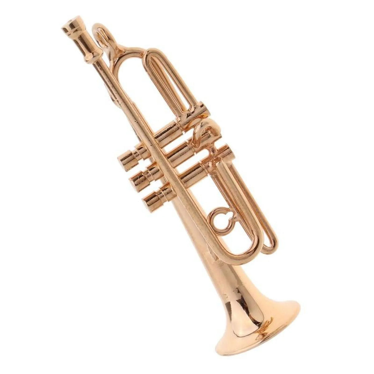 Metal Golden Trumpet Dollhouse Musical Instruments Set I977816