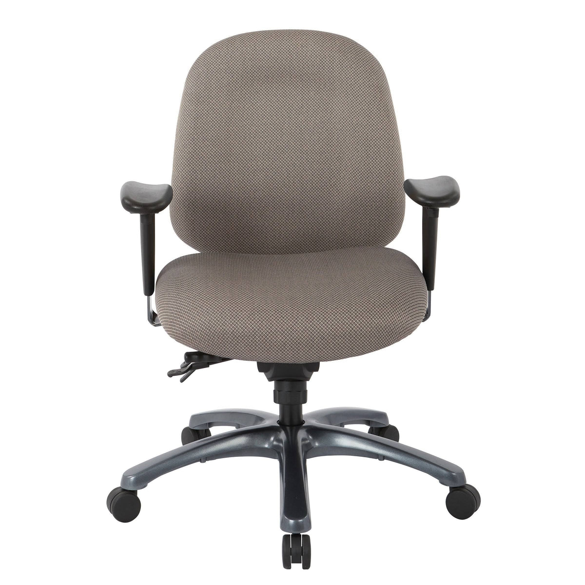 Jet Mid-Office Chair with Seat Slider and Titanium Finish Base A489177