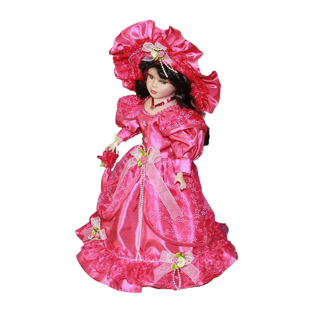 Pink Ceramic Doll Porcelain Figures K278