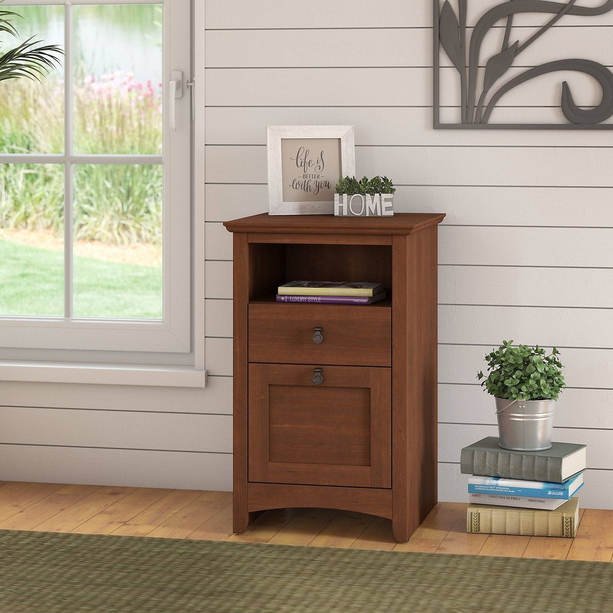 2 Drawer File Cabinet in Serene Cherry L50417