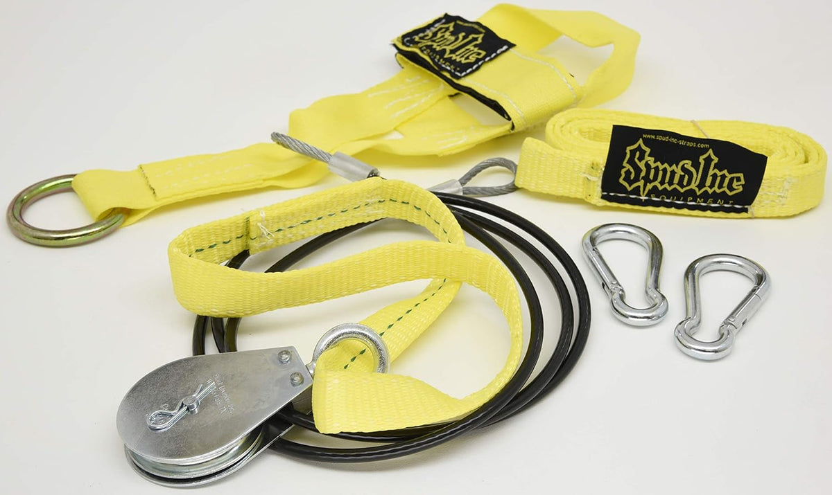 Yellow Seated Row Machine Cable Attachment R637