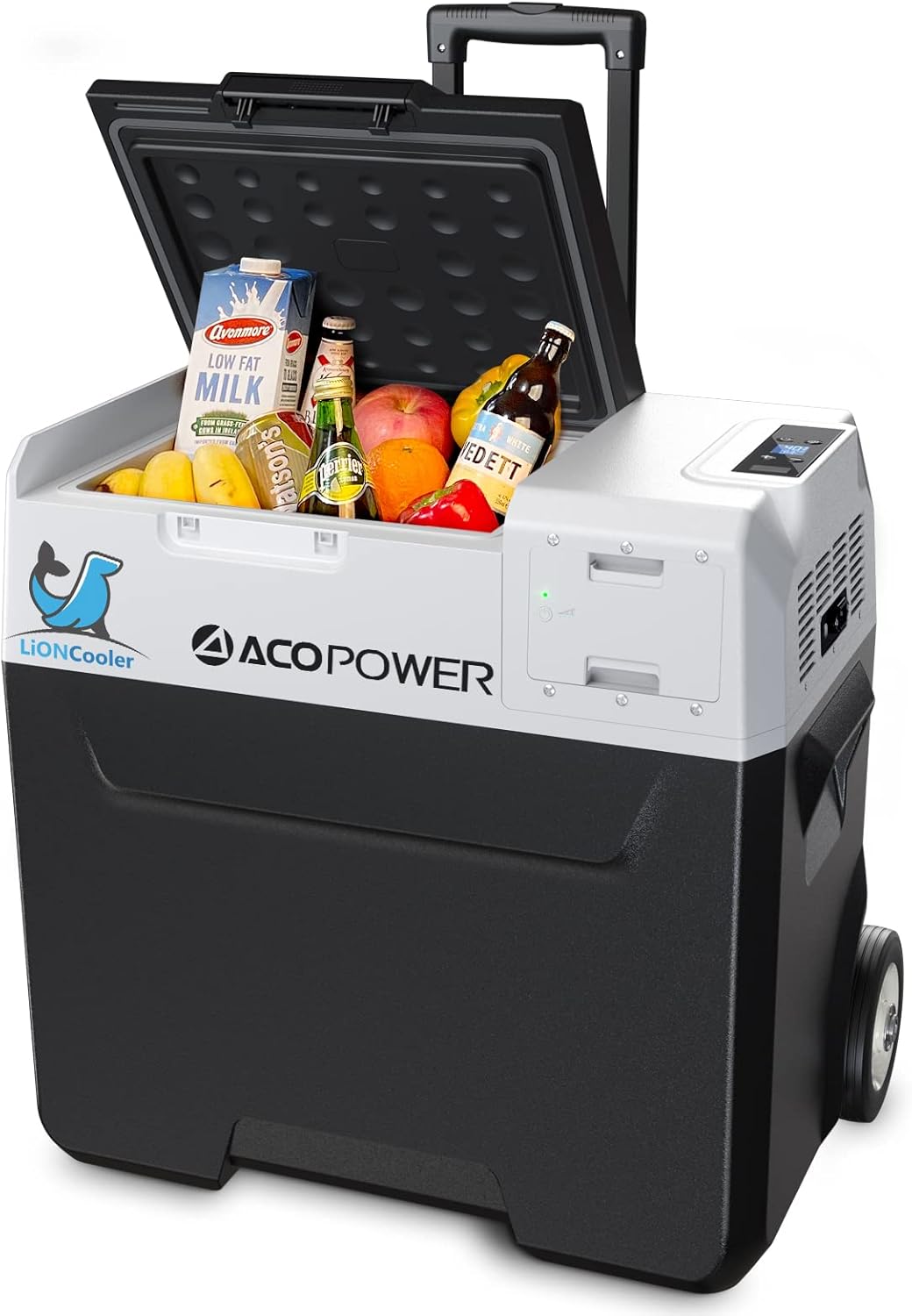 32 Quarts Portable Freezer Refrigerator with Rechargeable Battery, Silver F769
