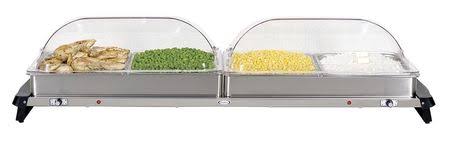 Jumbo Buffet Server with Rolltop Lids S683
