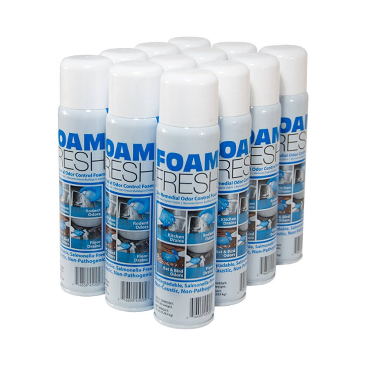 Odor Control Spray, Foaming, 10 Oz., pk12 U313948