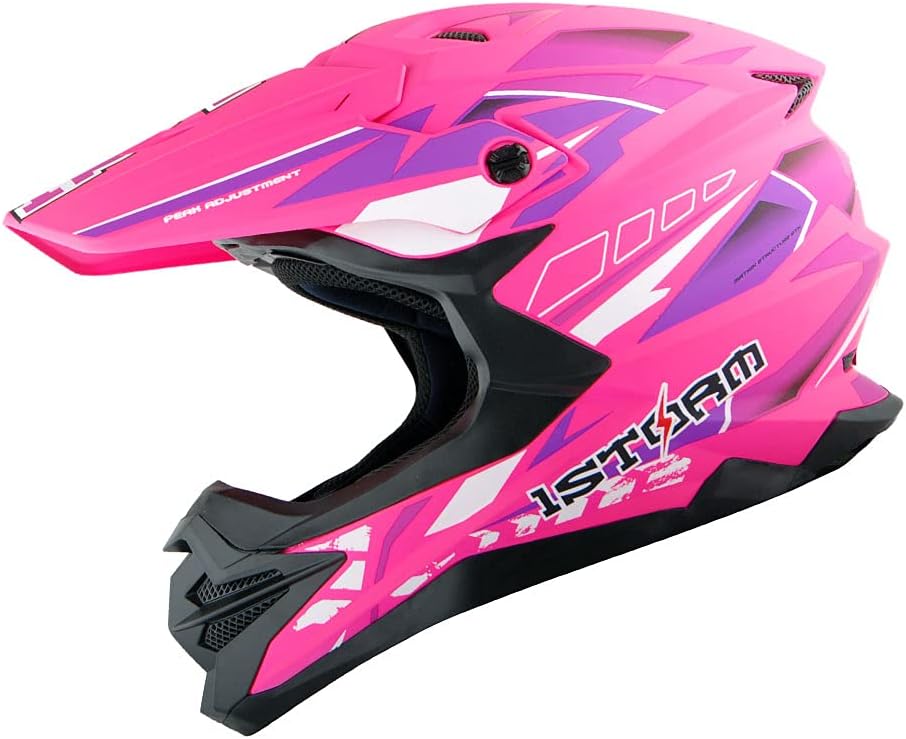 Motocross Adult Helmet Downhill Mountain Bike Helmet BMX MX ATV Dirt Bike Helmet Pack of 2 N598