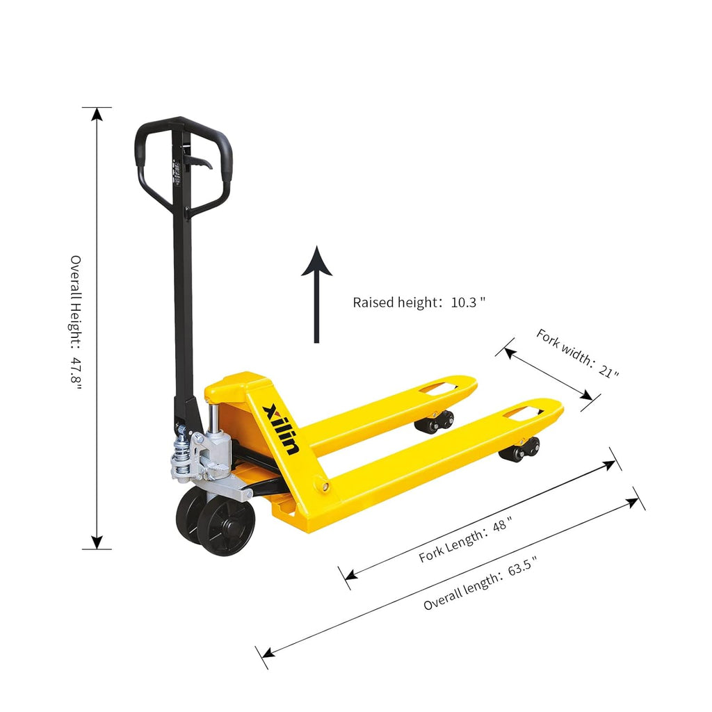 48" Lx21"W 5500lbs Capacity Pallet Jack D994