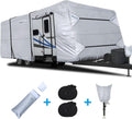 Rip-Stop RV Cover Fits 15'1" - 18' Long Motorhome, Waterproof Camper Cover with Gutter Covers L43511