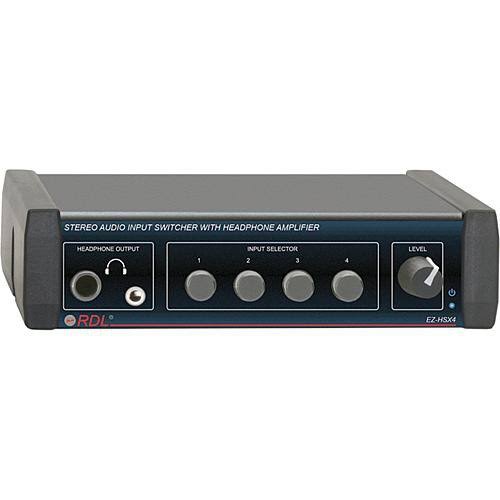 4x1 Stereo Audio Input Switcher with Headphone Amp N125212