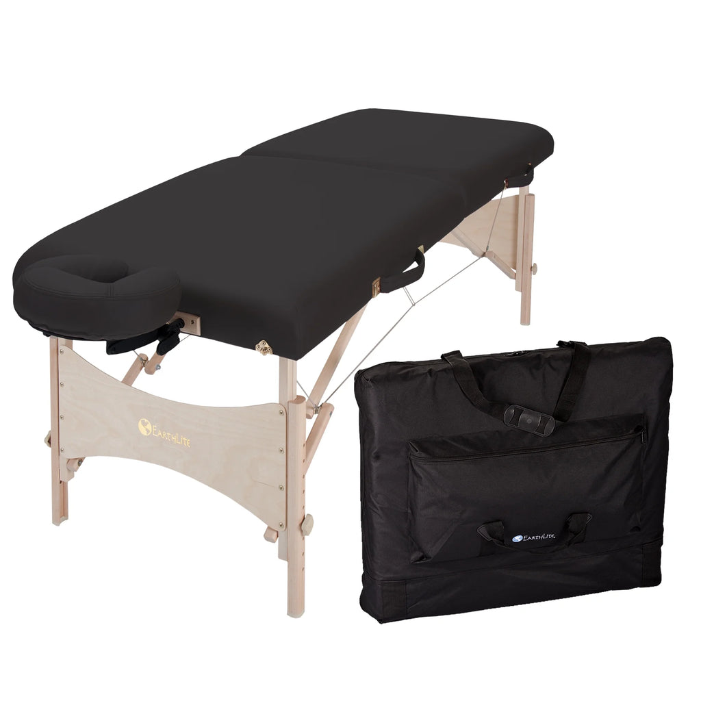 Portable Massage Table Package Deluxe Adjustable Headrest, Hard Maple L33379