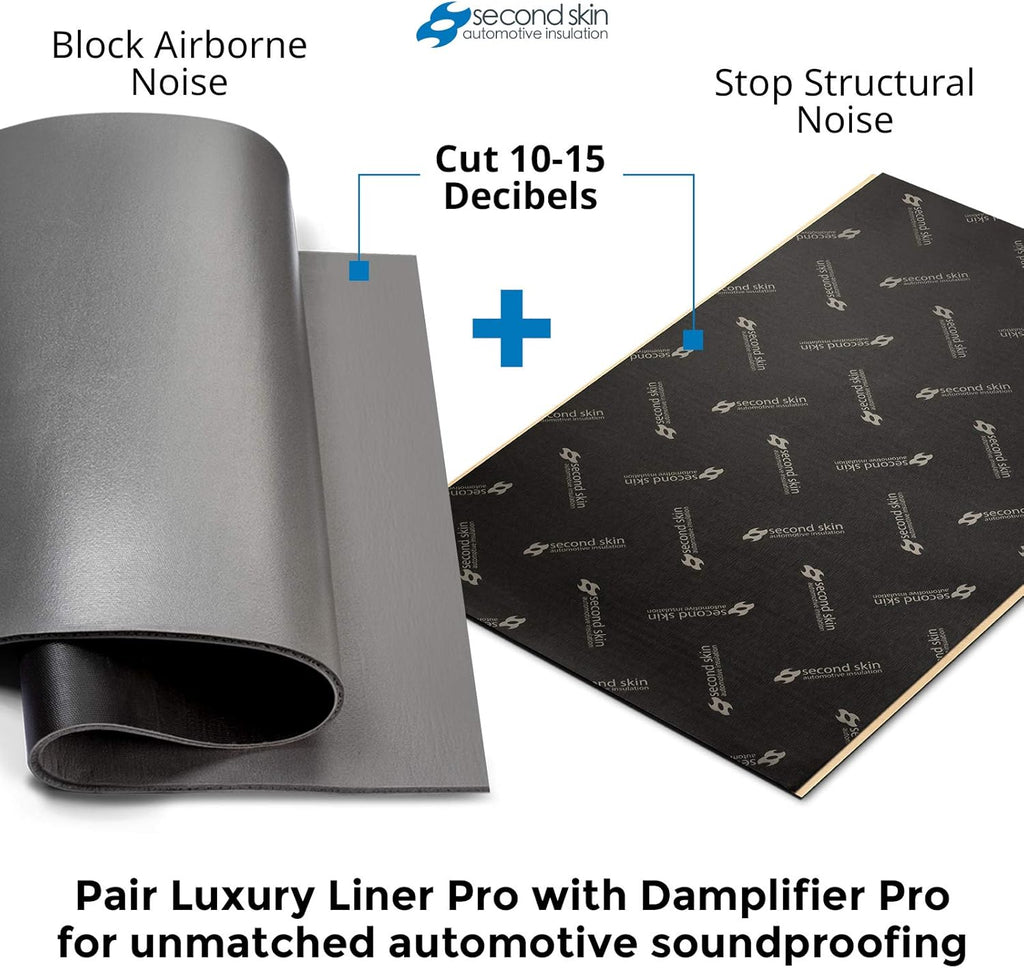 2 in 1 Sound Insulation for Cars Mass Loaded Vinyl and Closed Cell Foam W872250