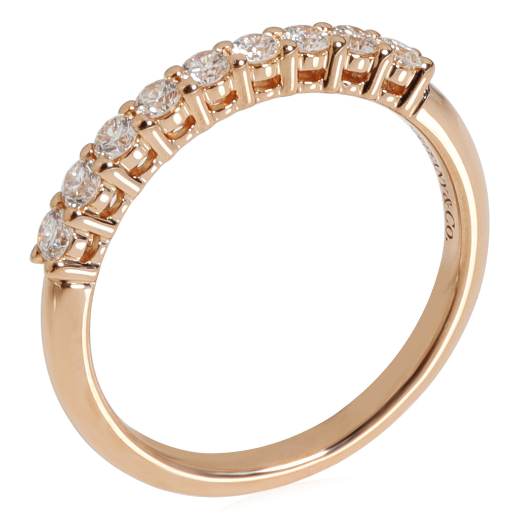18k Rose Gold Diamond Wedding Band Q288