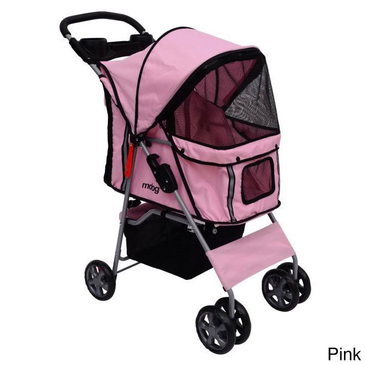 Red 4-Wheel Pet Stroller T496530