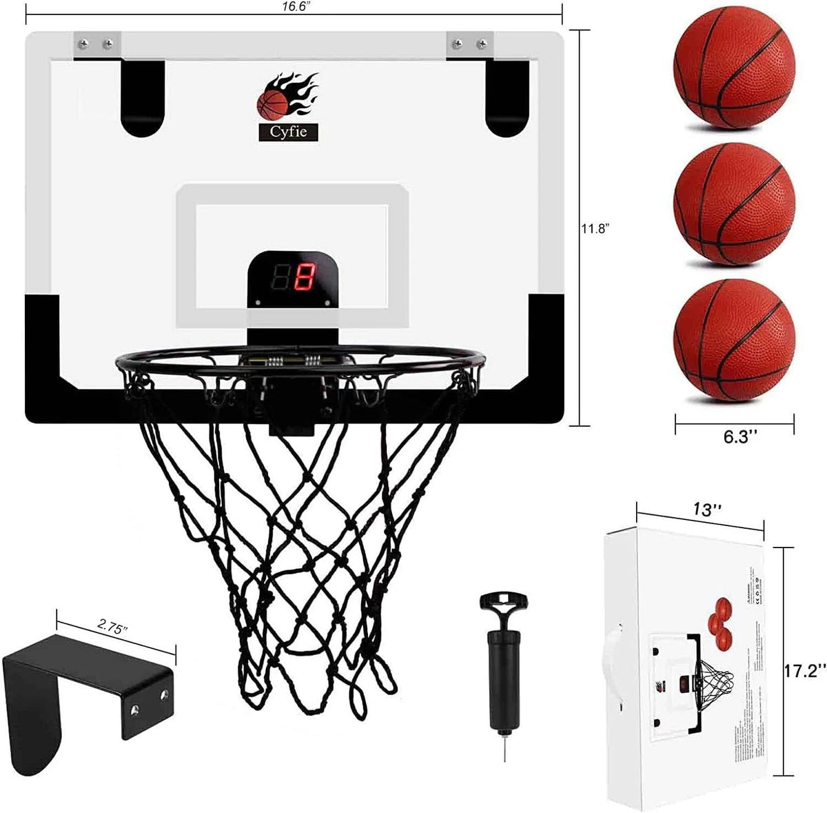 Mini Basketball Hoop Toys with Score Record and Sounds H787