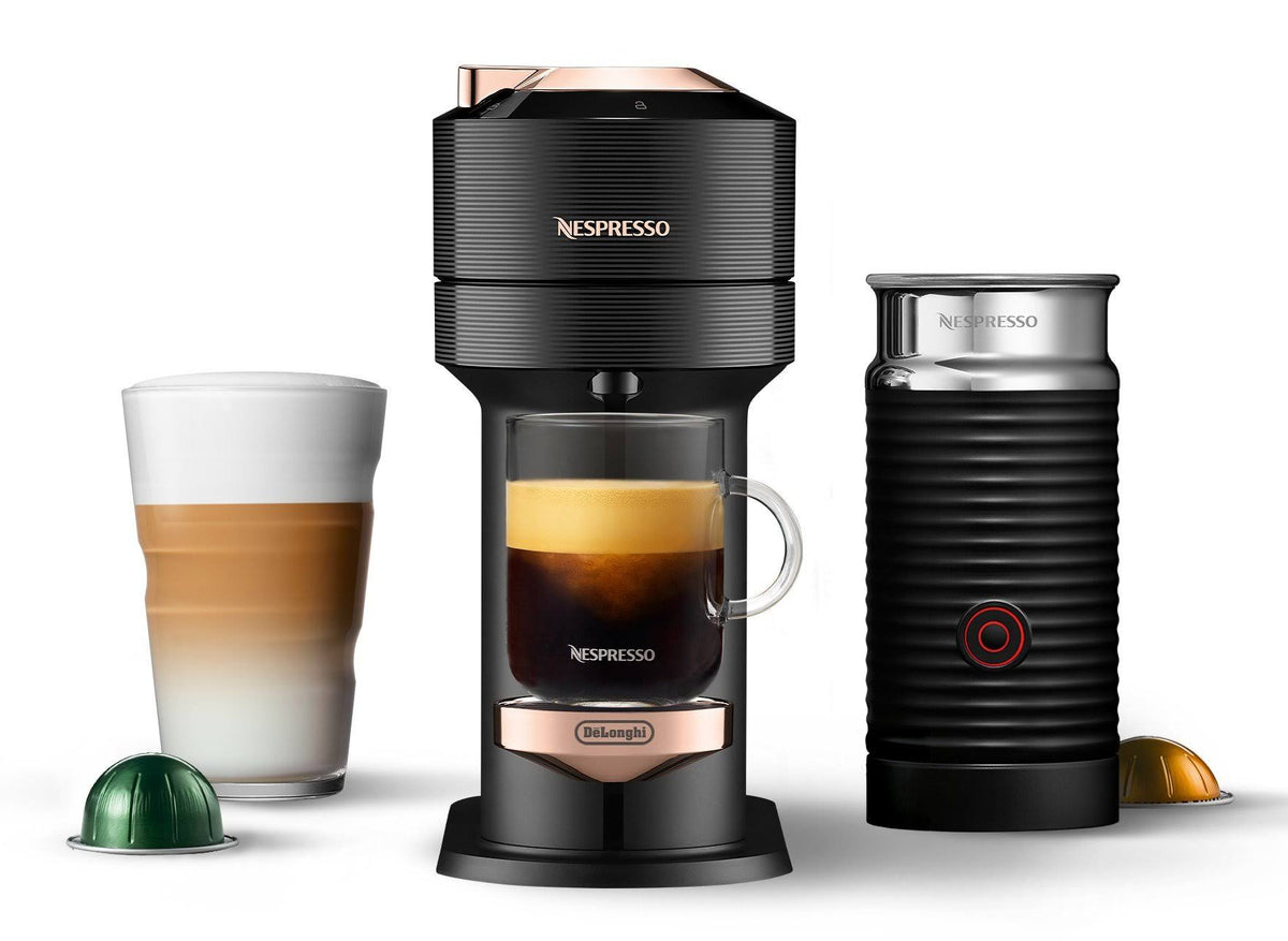 Black Espresso Maker with Aeroccino D537474