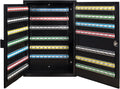 200 Position Key Cabinet with Key Lock, Light Grey, Wall Mount Screws Included U3435