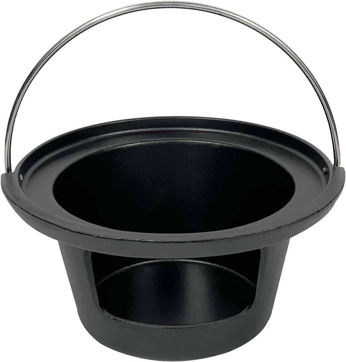 Cast Iron Ash Can with Handle Charcoal Ash Basket G1779