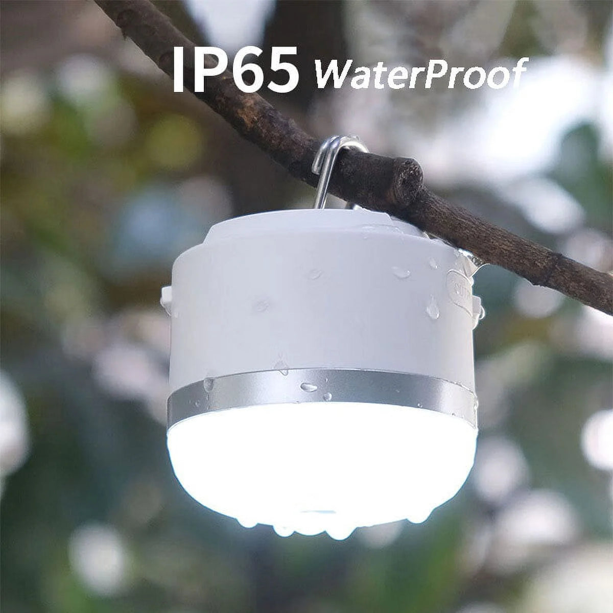 LED Camping Lantern 3000-6500 Lumen Portable Hurricane Lamp USB Rechargeable Z2621