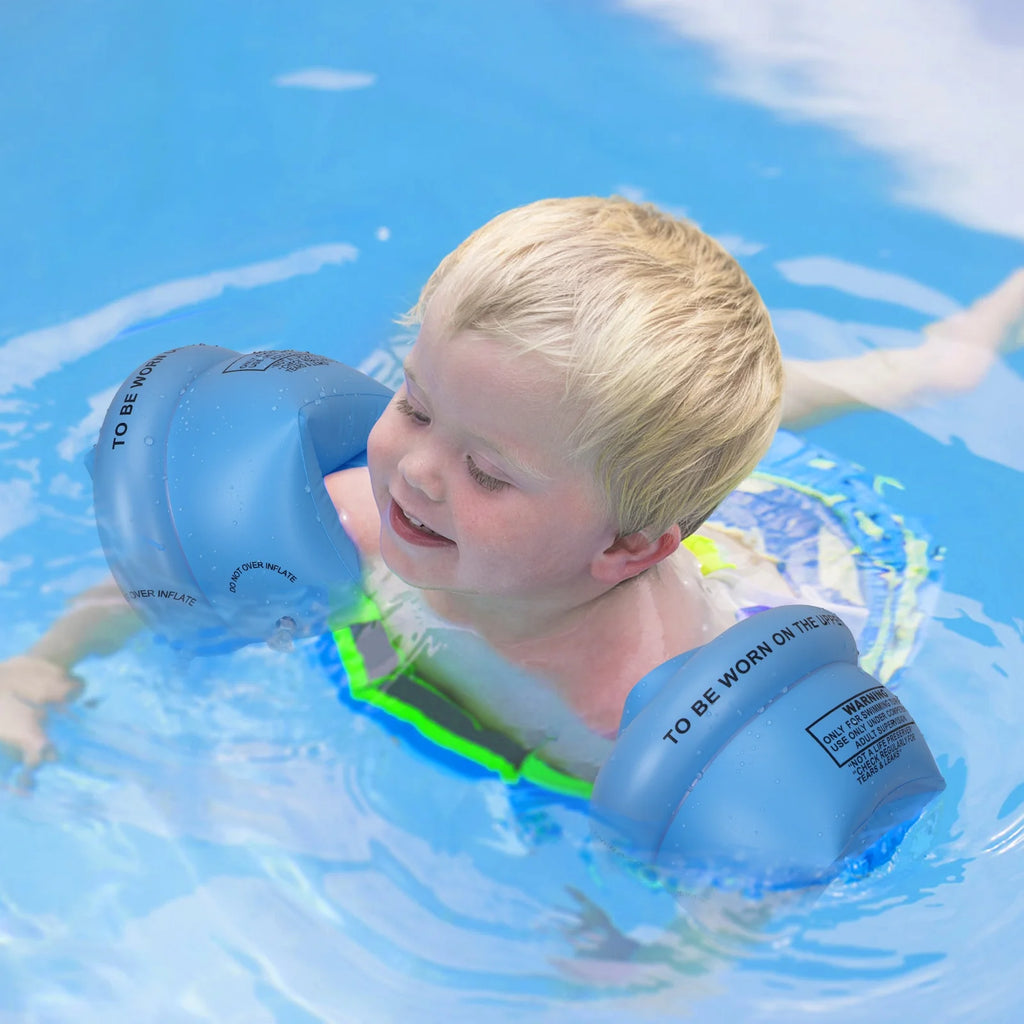 Blue 4 Pack Inflatable PVC Swimming Arm Bands A319