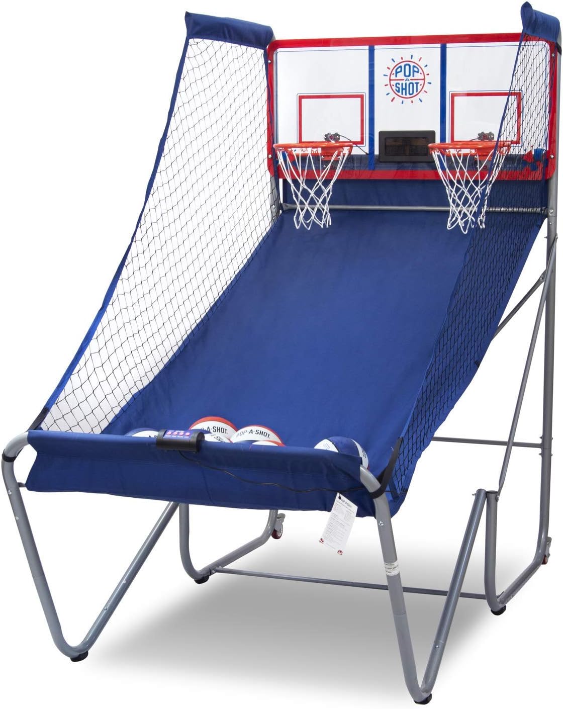 Indoor/Outdoor Dual Shot Basketball Arcade Game with Large LED Scoreboard M2087
