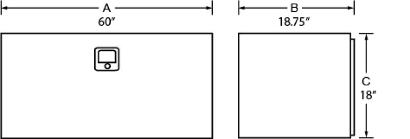 Steel Underbody Storage Box White F966