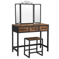 Industrial Makeup Table with Stool T5368