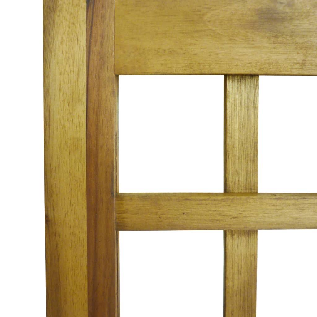 4-Panel Solid Acacia Wood Room Divider P9814