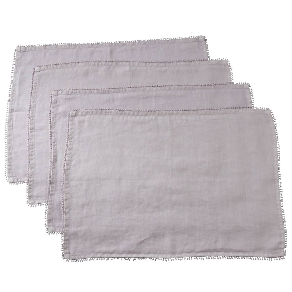 Lilac 100% Linen Table Napkins Set of 4 G20476