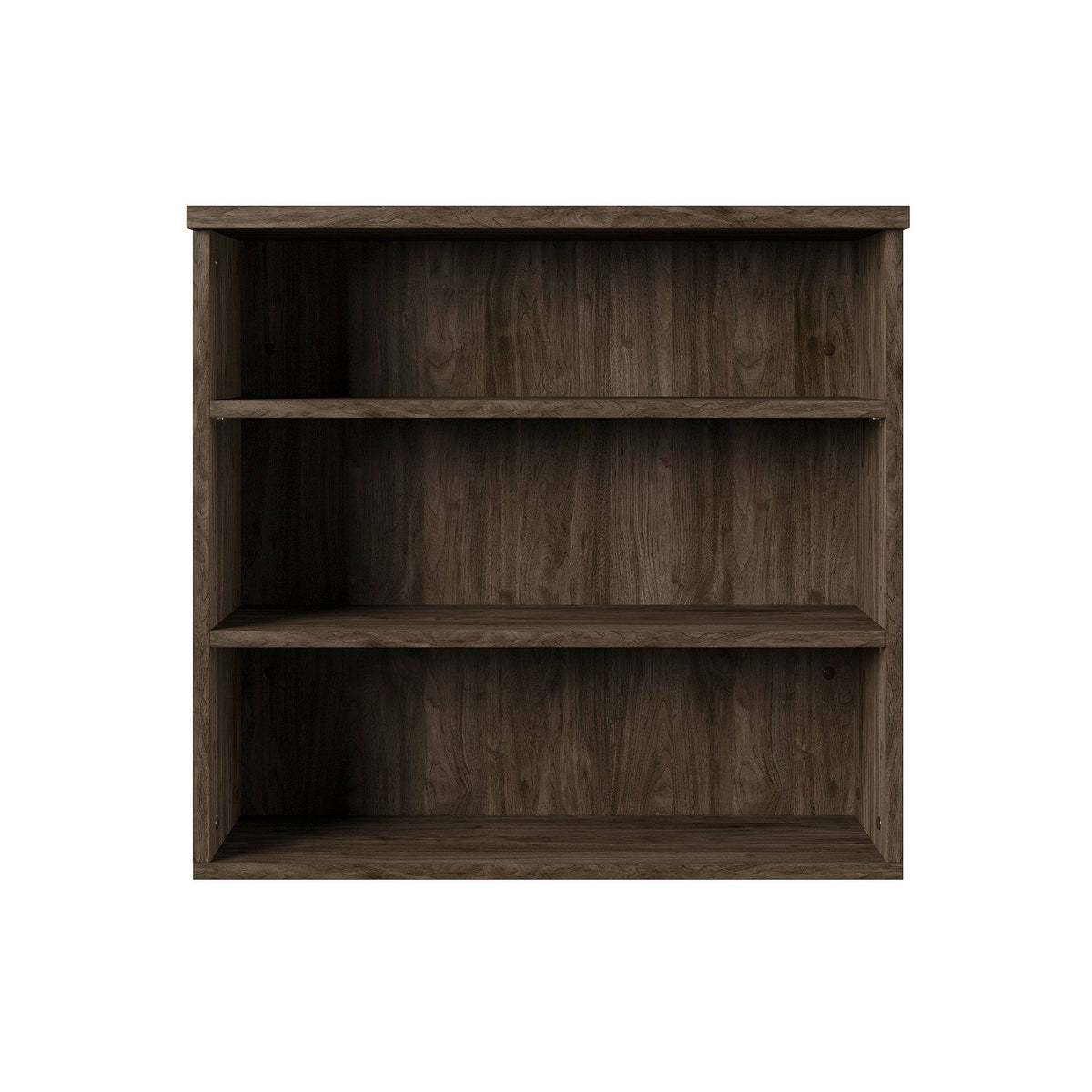 Industrial Farmhouse 3 Shelf Bookcase Dark Brown N929