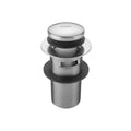 Satin Nickel Toe Control Drain Strainer with Overflow K793275