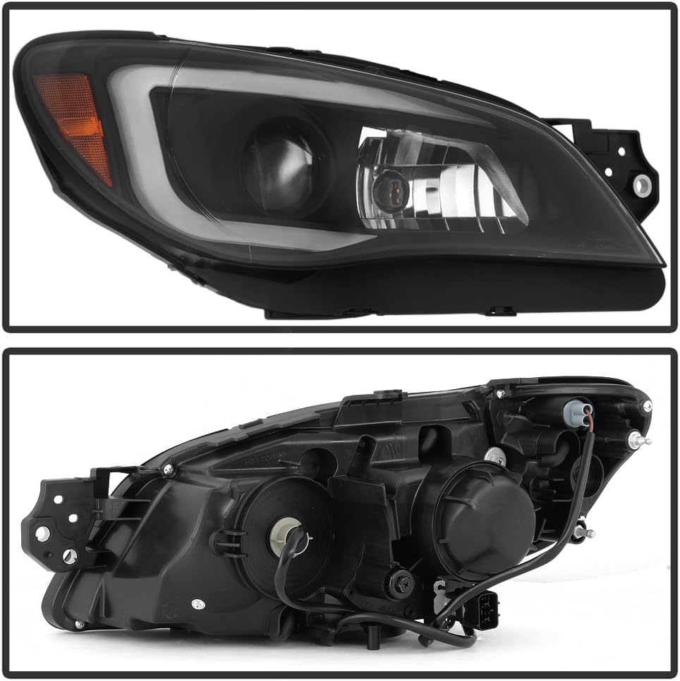 LED Tube Projector Headlights Pair F574
