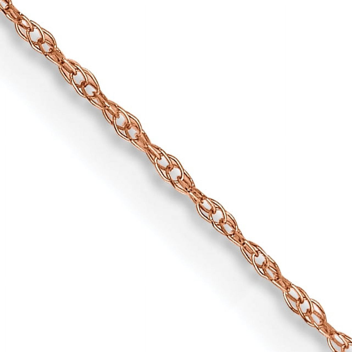 14K Rose Gold Rope Chain Necklace 16 Inches L973280