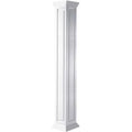 10 inchw x 48 i Craftsman Classic Square Raised Panel Column with Crown Capital and Crown Base Q1535