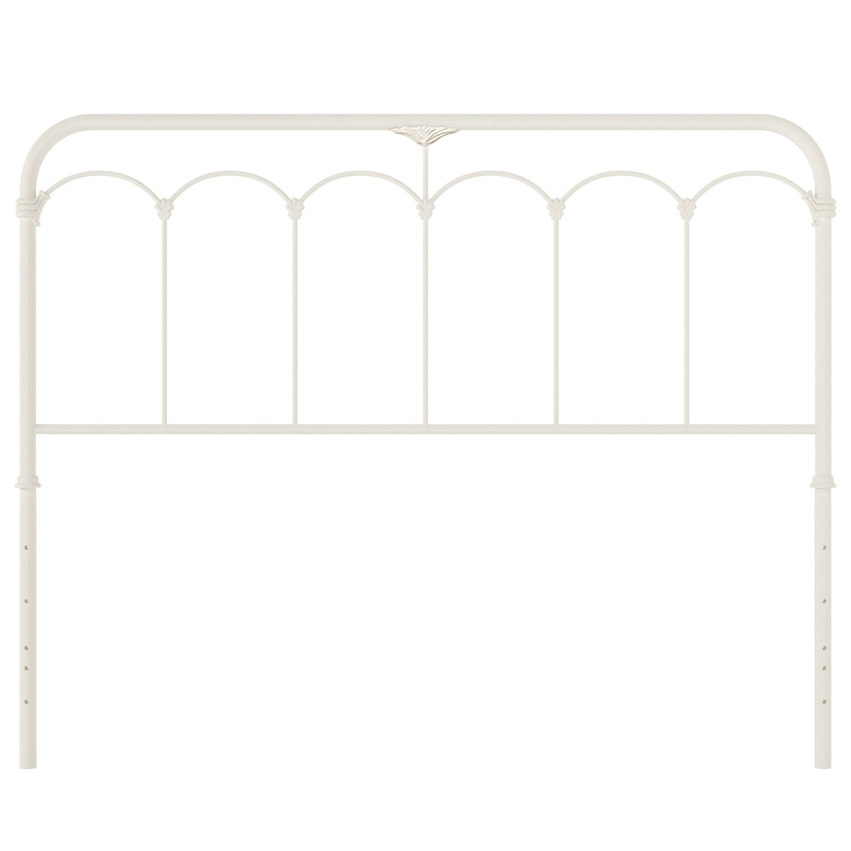 King Soft White Metal Headboard N330690