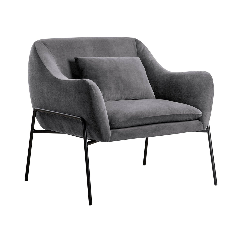 Blue Velvet Accent Chair S43361
