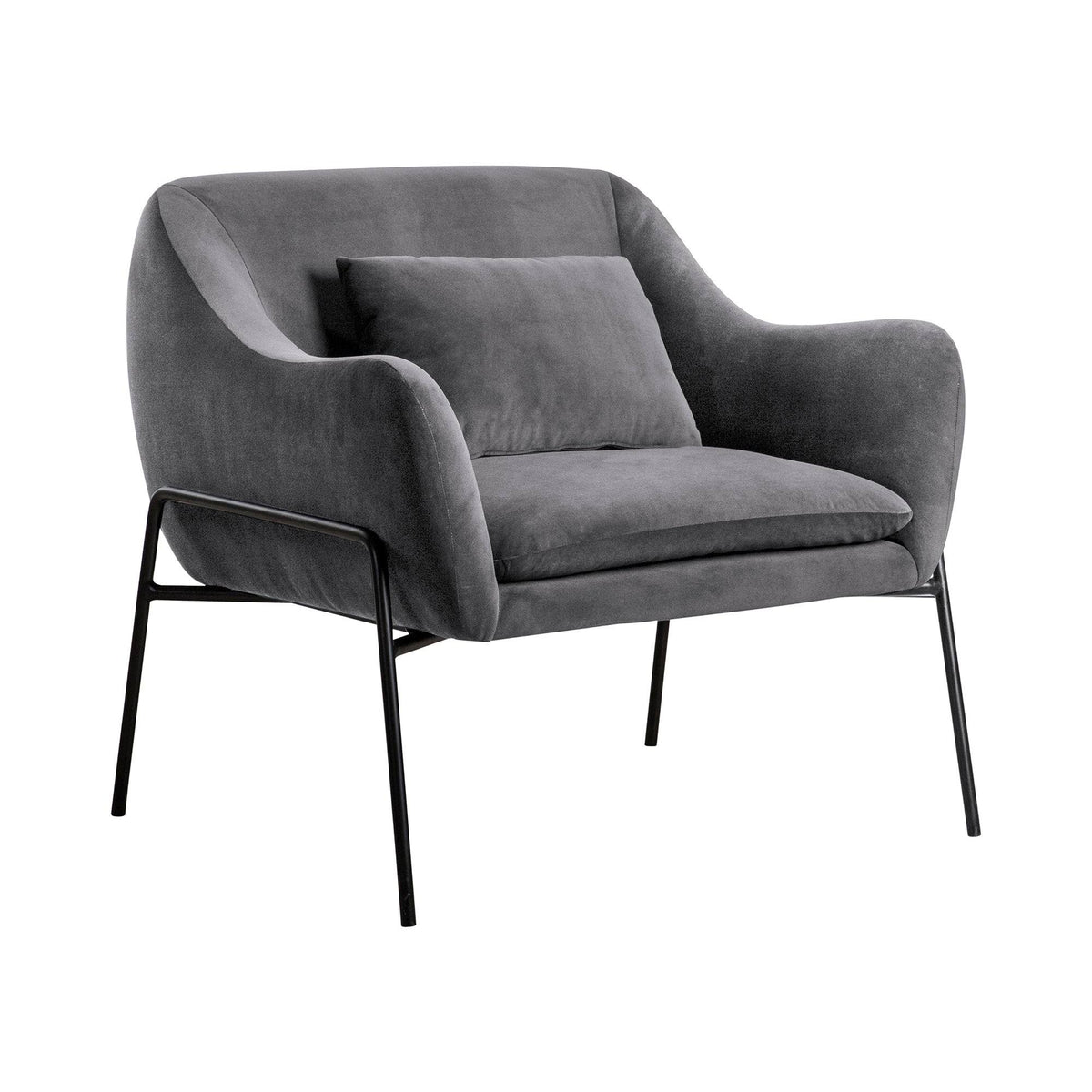 Blue Velvet Accent Chair S43361